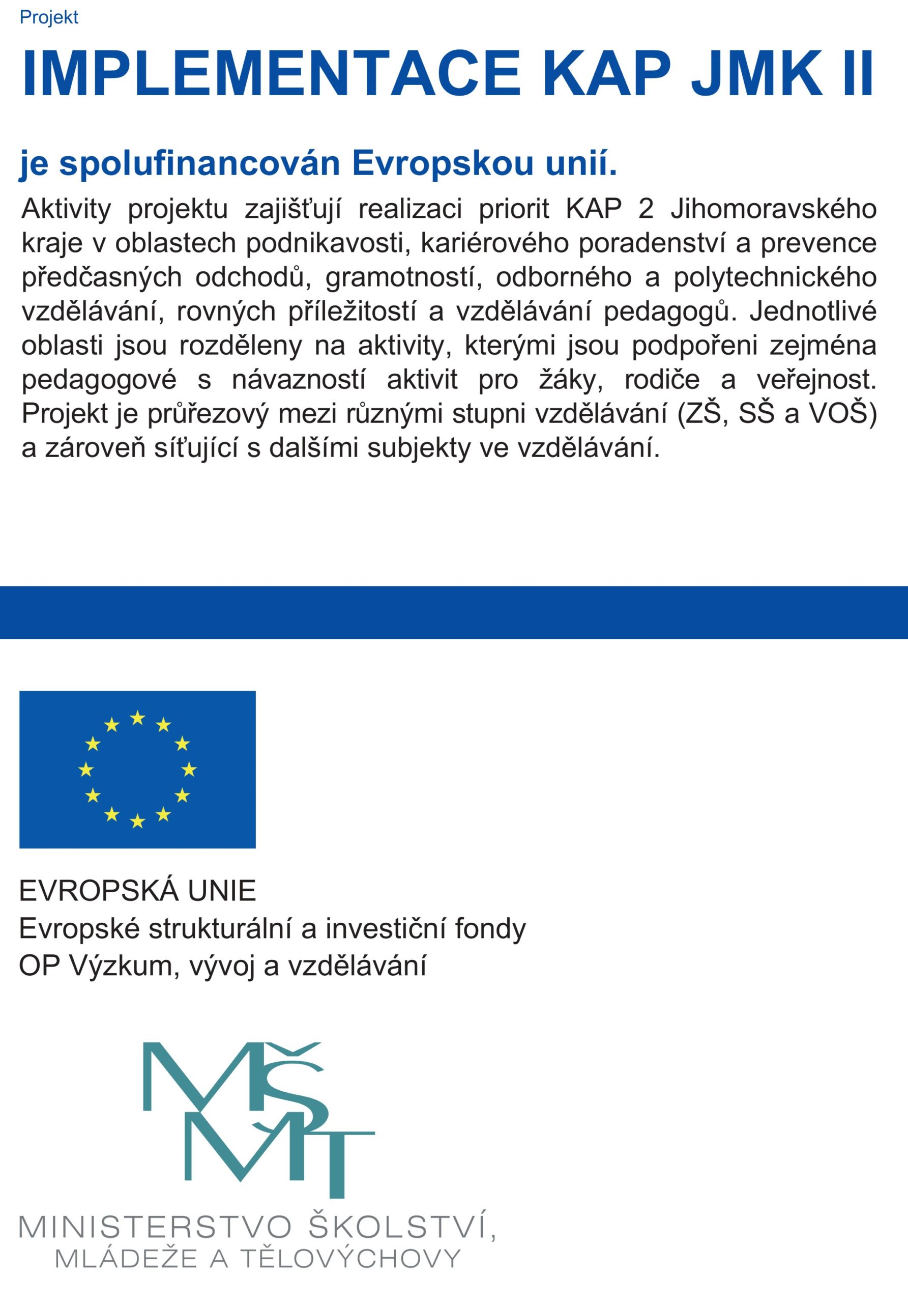Logo projektu EU