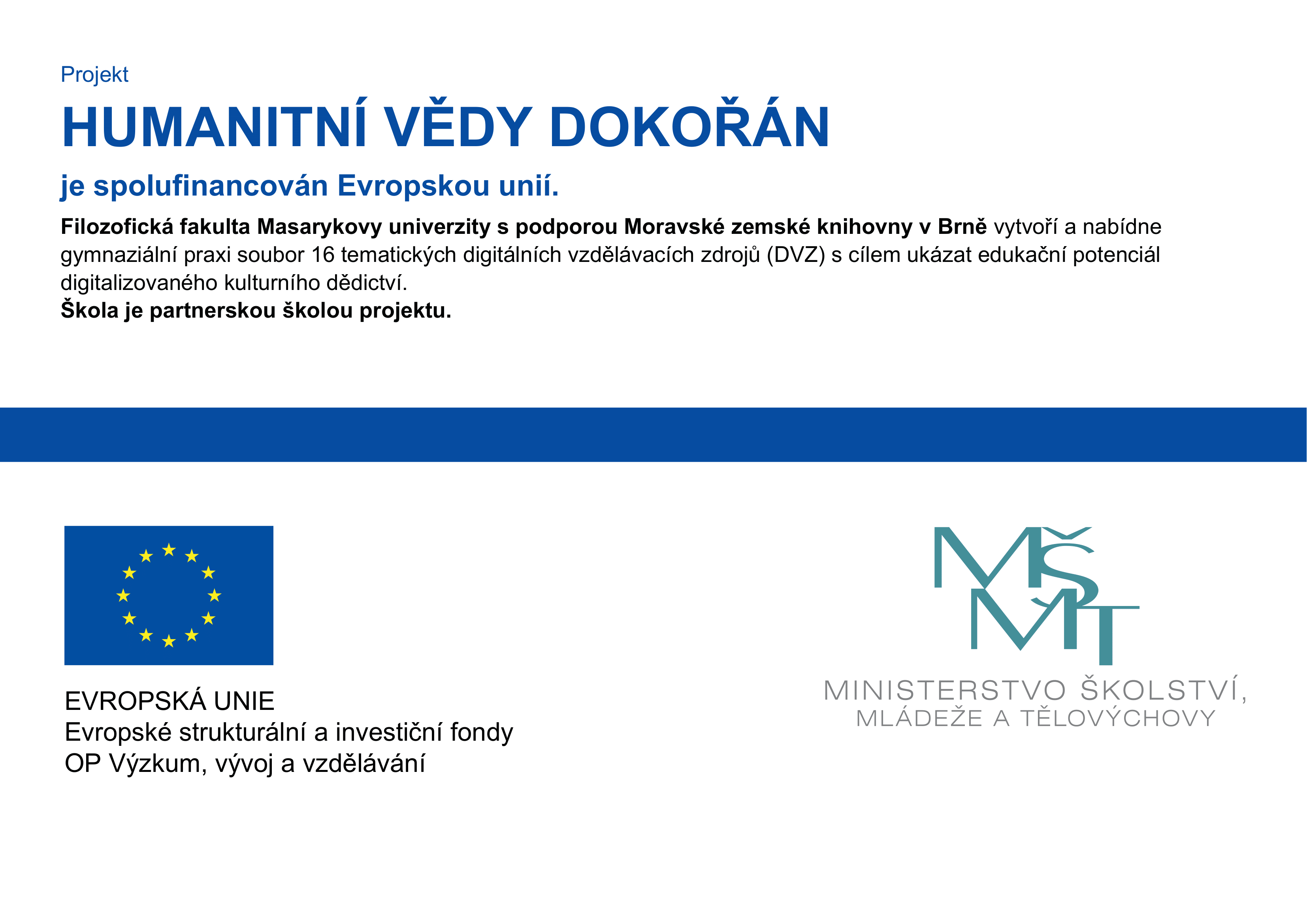 Logo projektu EU